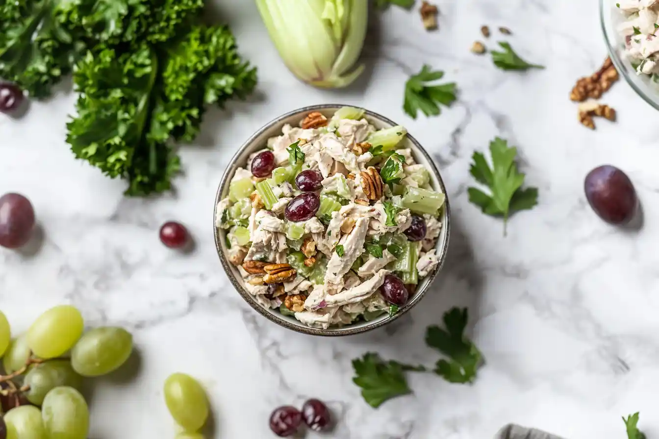 Chicken salad with grapes freeze well in this delicious preparation.