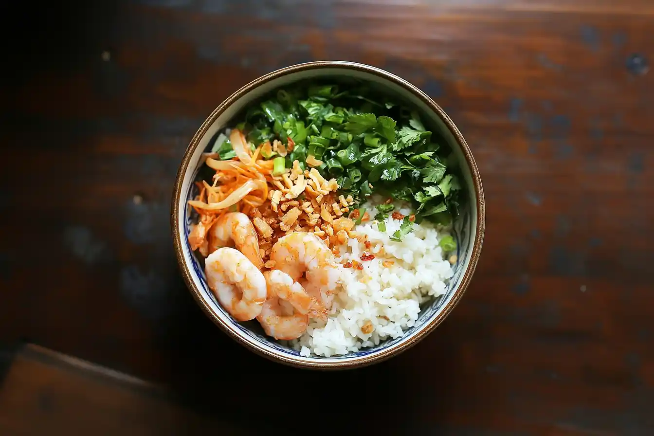 A rice bowl on a wooden table symbolizing livelihood and culture, focus keyword: "rice bowl slang."